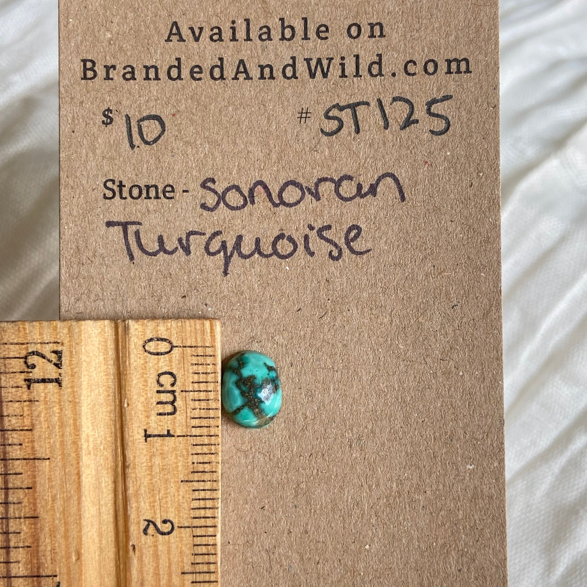 Sonoran Turquoise Cabochon - ST125 C43677AA-D7AA-48C3-81BA-97EF60F8D261 Brandedandwild.com