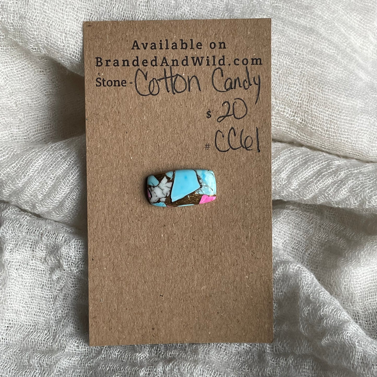 Cotton Candy Cabochon - CC61 C439A1E9-D9F6-414C-9097-BE4B2267CD0B Brandedandwild.com