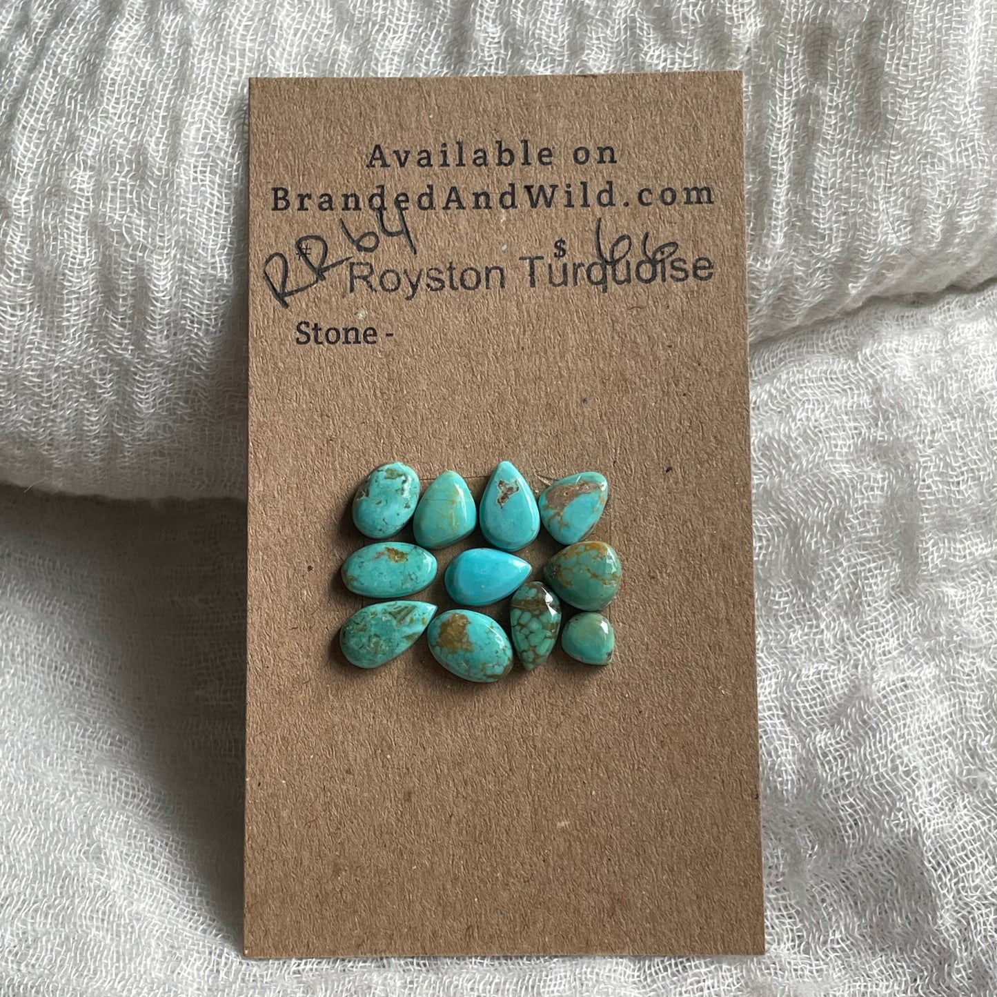Royston Turquoise Cabochon - RR27 C4440695-D33B-4264-8C50-95BFC0300ED7 Brandedandwild.com