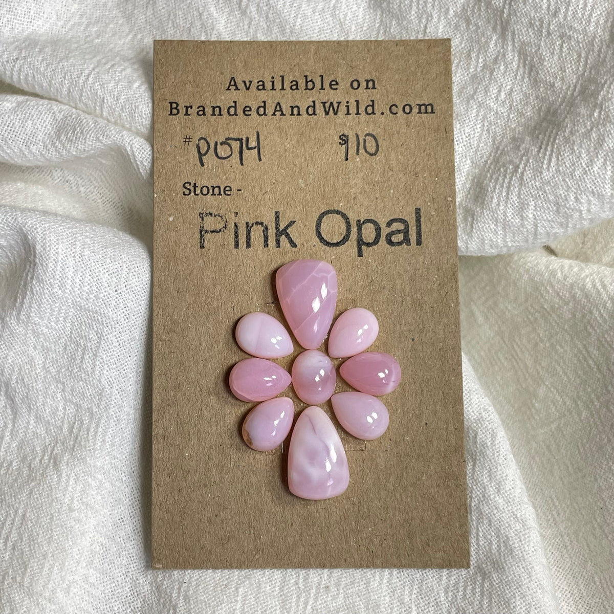 Pink Opal Cabochon - PO74 C446C2A4-0F01-4B72-819B-8C85470C7BFE Brandedandwild.com