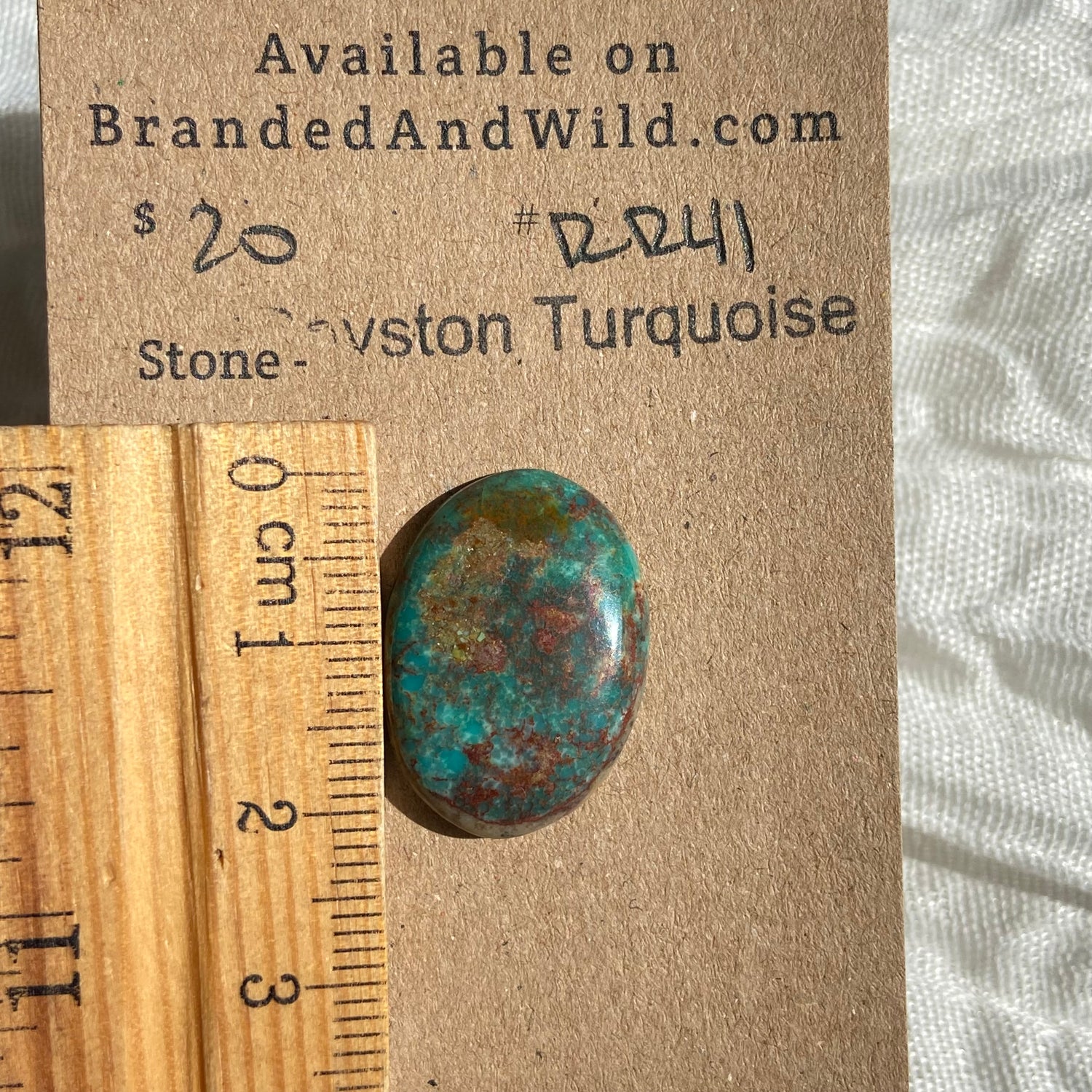 Royston Ribbon Turquoise Cabochon RR41 C4541B47-2217-438A-A741-4B284C3A8836 Brandedandwild.com