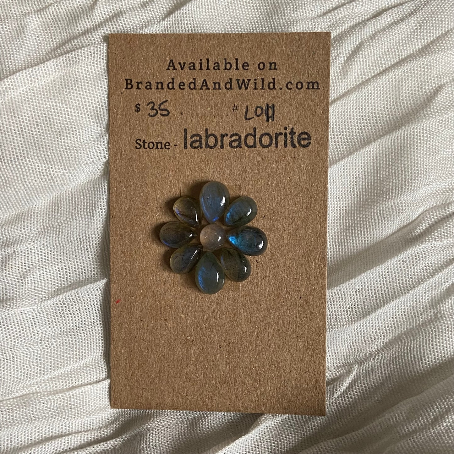 Labradorite Cabochon - L011 C465A082-1C80-4479-9F6D-9B48FE58792A Brandedandwild.com