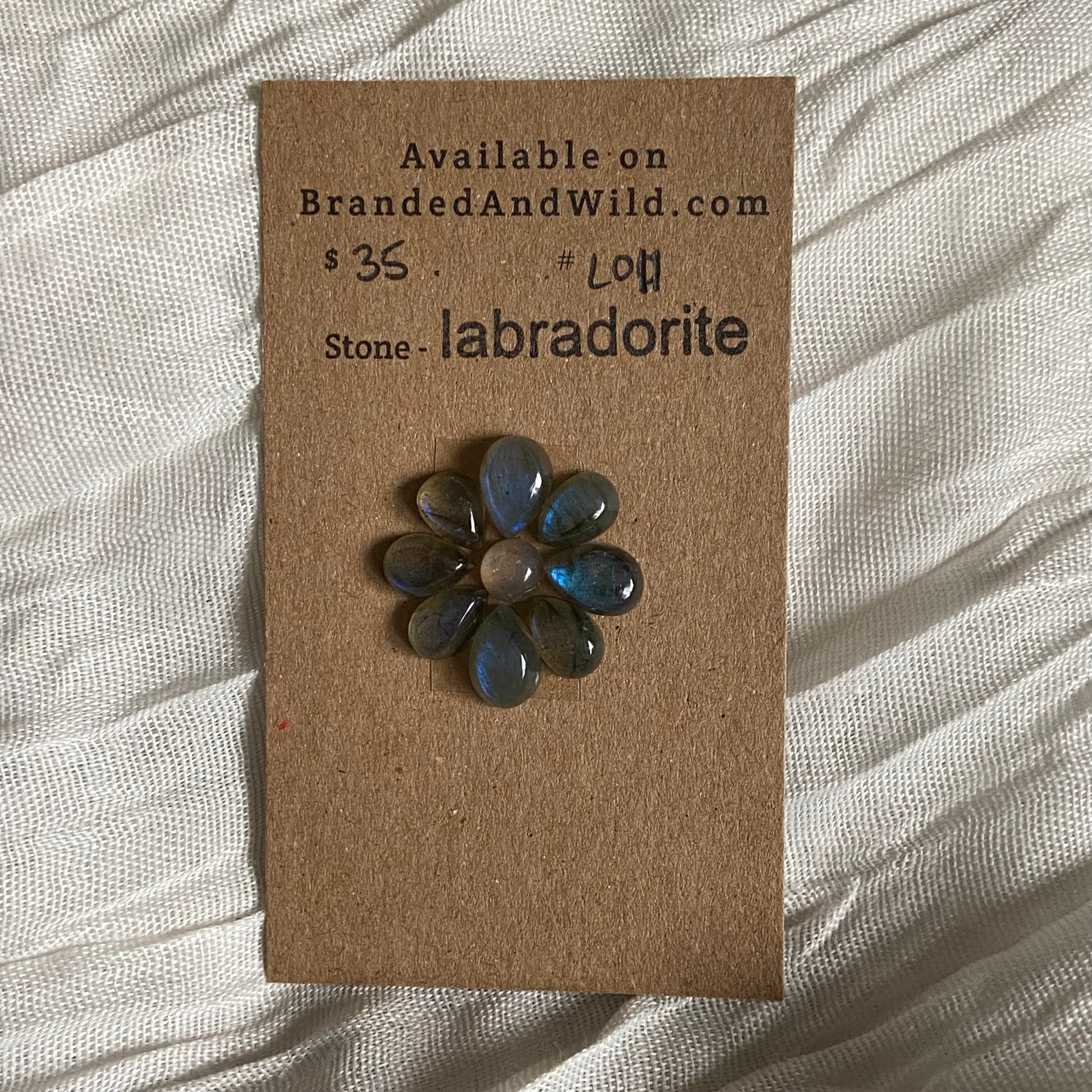 Labradorite Cabochon - L011 C465A082-1C80-4479-9F6D-9B48FE58792A Brandedandwild.com