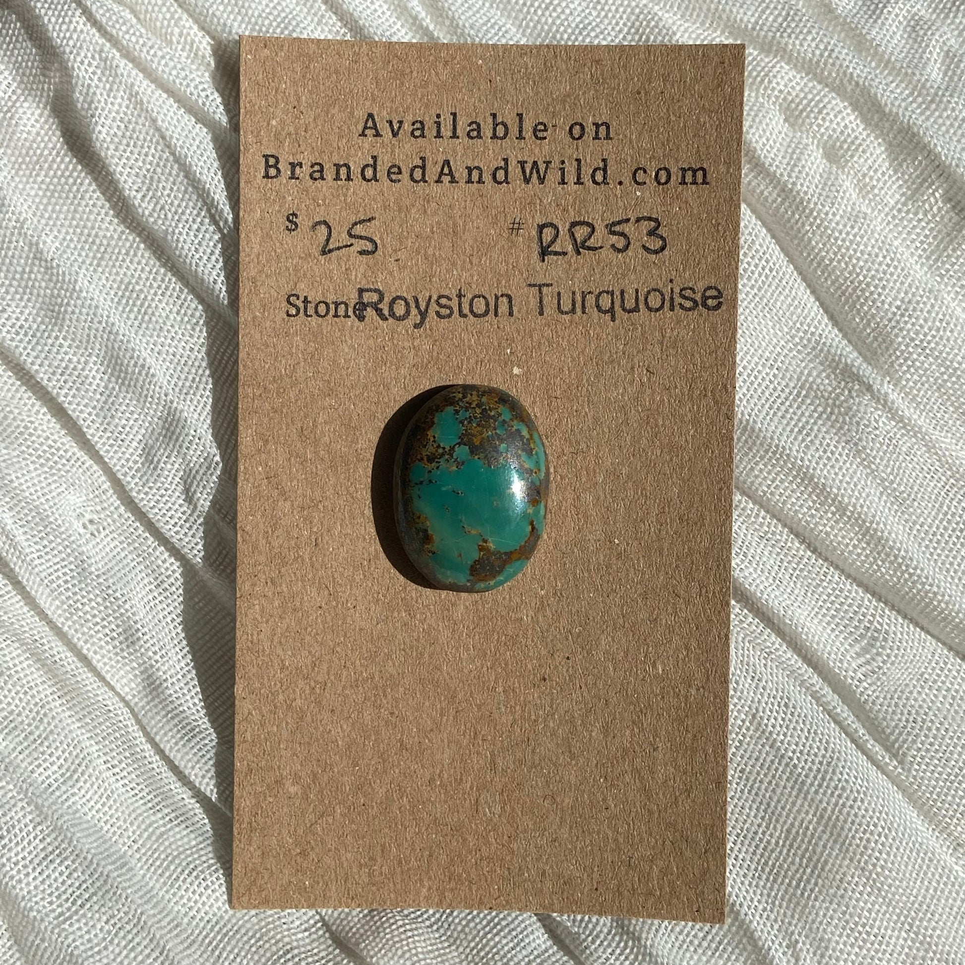 Royston Ribbon Turquoise Cabochon RR53 C4AB1463-AADB-42B2-B1B6-45E79AF19757 Brandedandwild.com