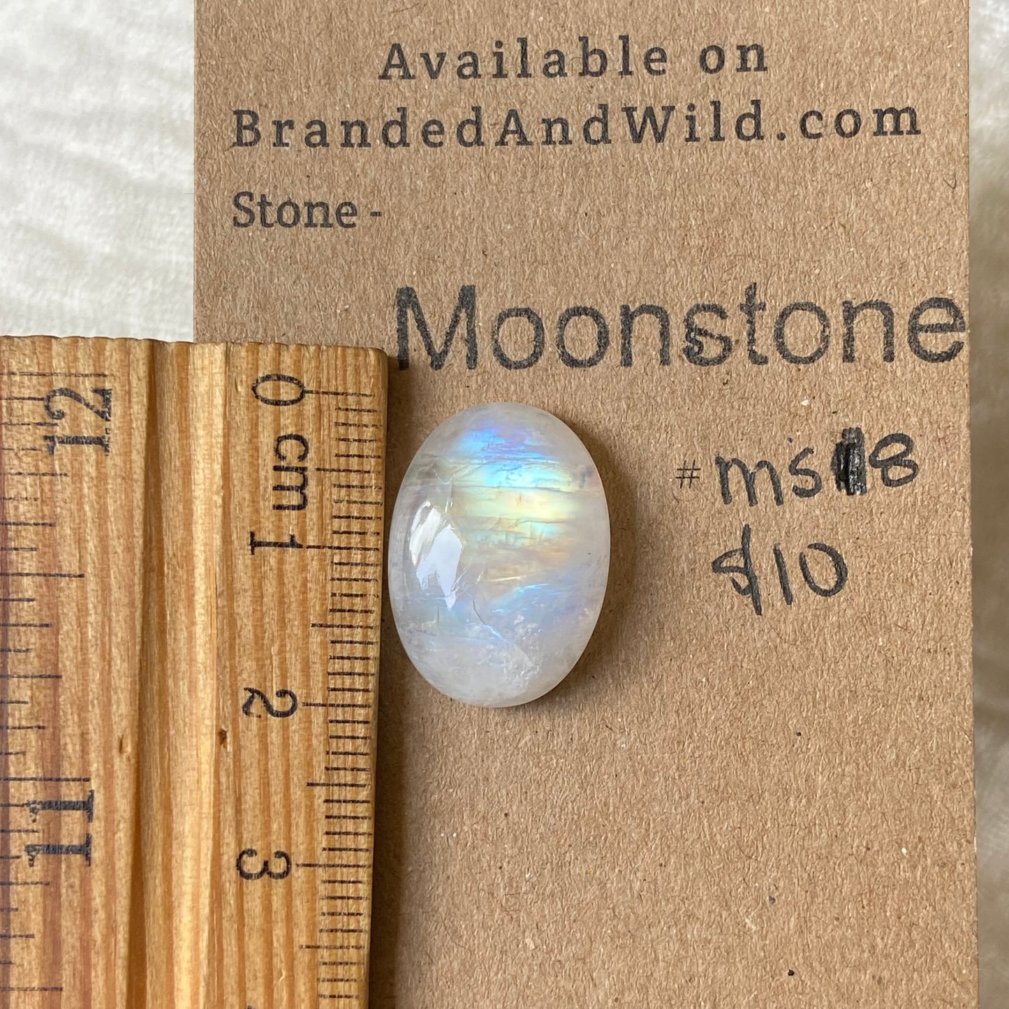 Moonstone cabochon - MS18 C4D5625B-4B19-4EFC-BCE3-903734953914 Brandedandwild.com