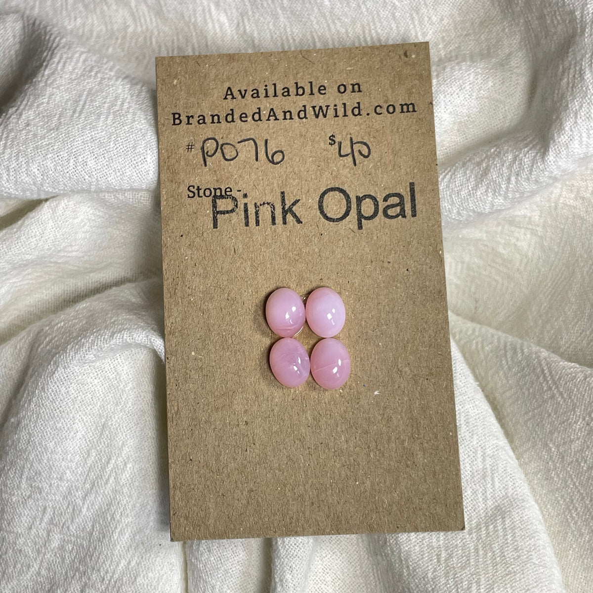 Pink Opal Cabochon - PO76 C4D9BF95-BC99-45A2-9376-D5673EE20D86 Brandedandwild.com
