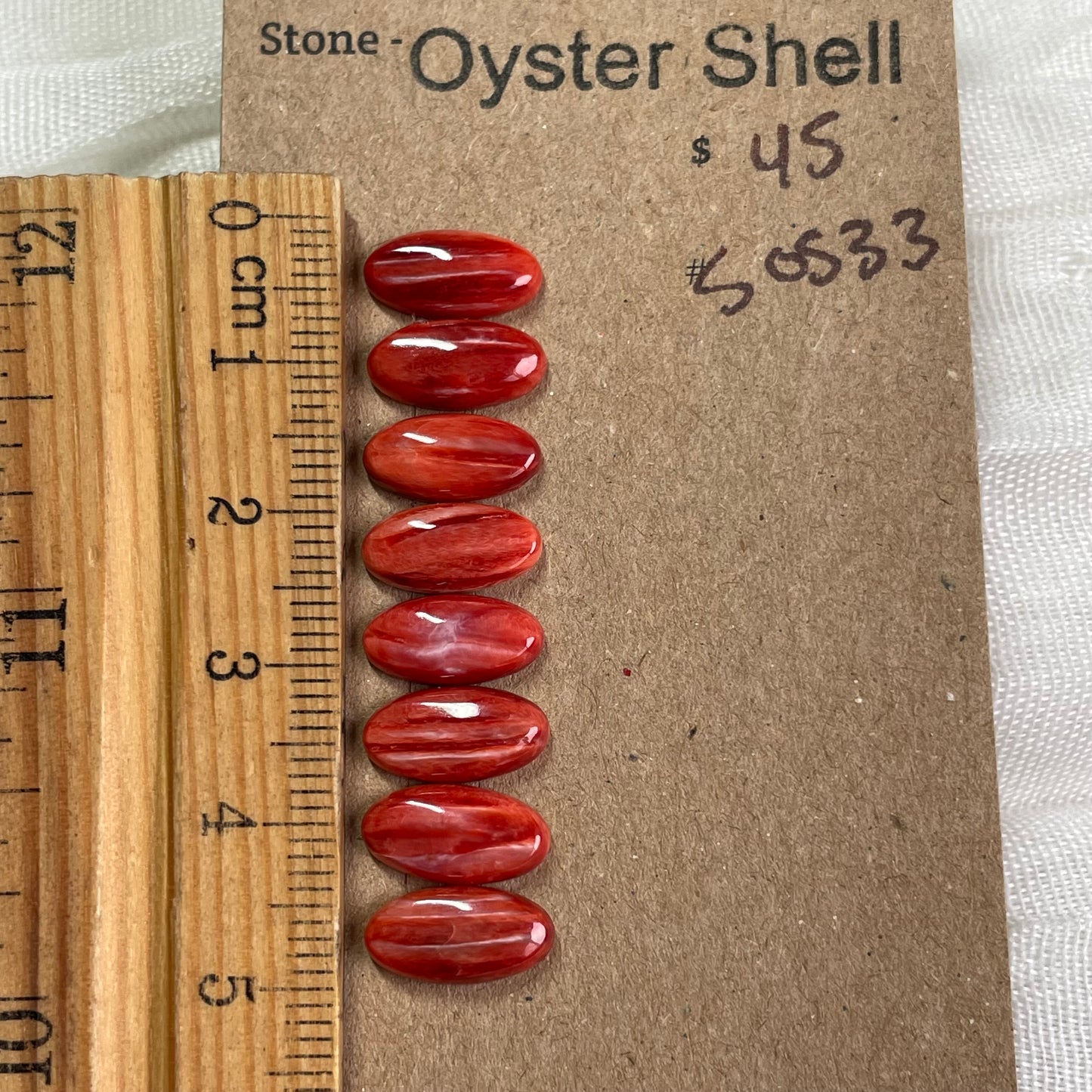 Oyster Shell Cabochon - S0S33 C4DACB5D-01A4-496B-A99B-AB913995C538 Brandedandwild.com