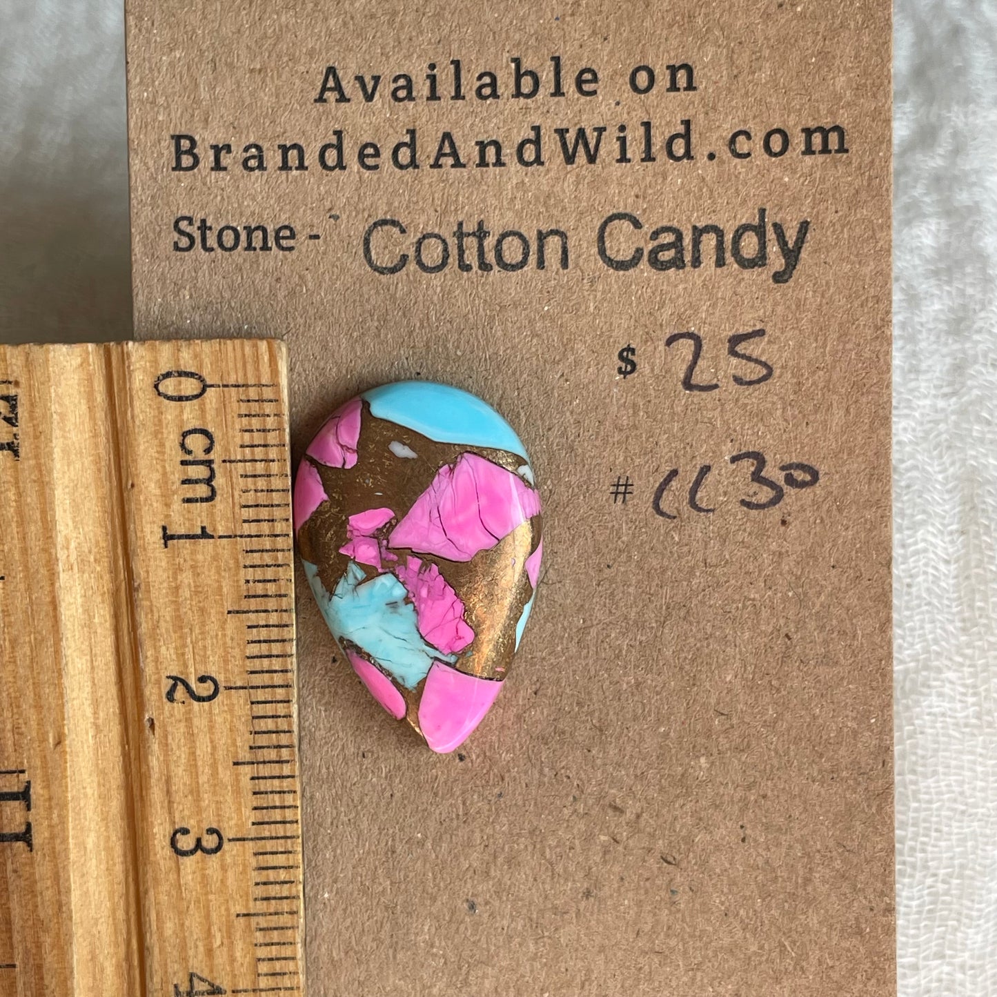 Cotton Candy Cabochon - CC30 C4DC41EA-73B6-4141-823C-0BFDF0896BD4 Brandedandwild.com