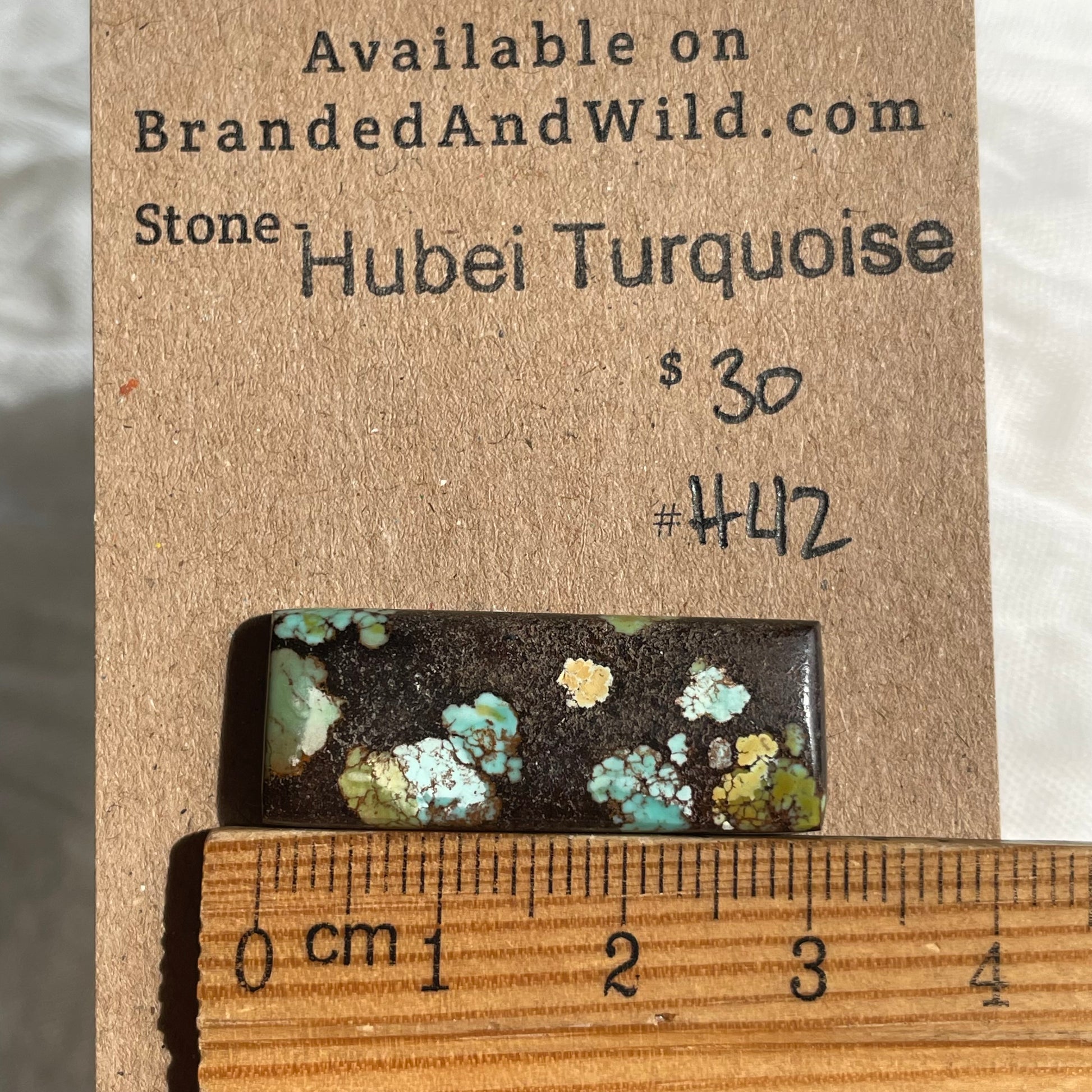 Hubei Turquoise Cabochon - H42 C4F83659-EC31-4DE9-B28E-7535F053B23A Brandedandwild.com
