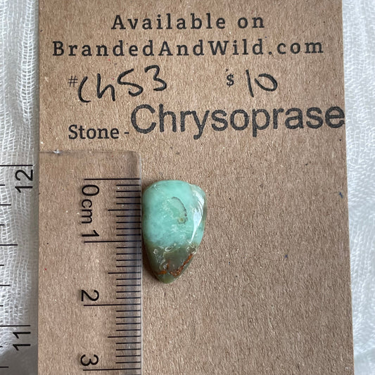 Chrysoprase Cabochon - Ch53 C50217F3-22A0-4AC1-ADC4-DC6A883FE6A7 Brandedandwild.com