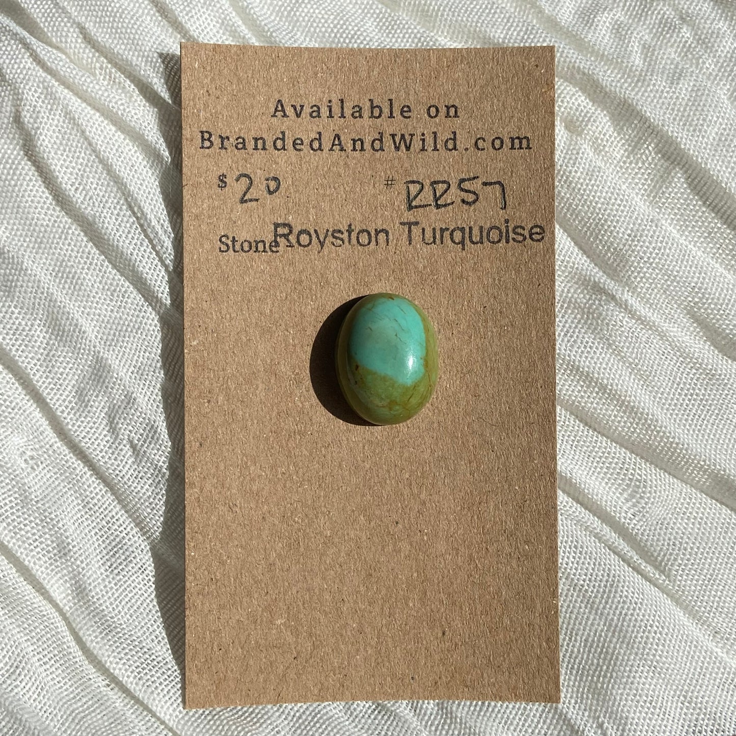 Royston Ribbon Turquoise Cabochon RR57 C50B1F4F-F6DD-4946-8865-98DC585AFBA4 Brandedandwild.com