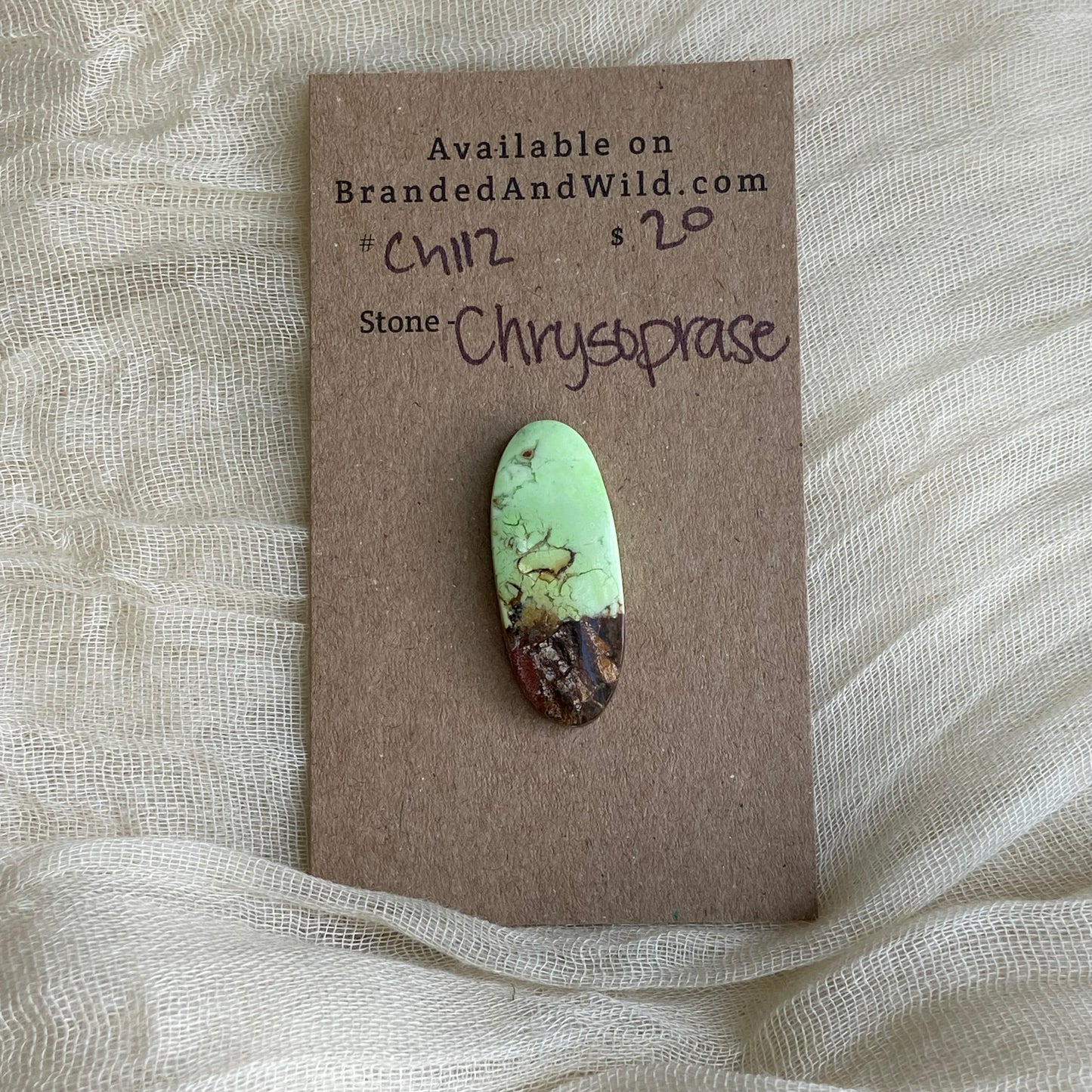 Chrysoprase Cabochon - Ch112