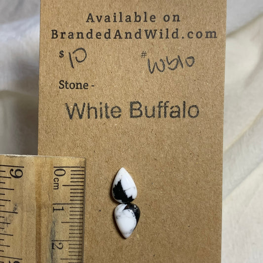 White Buffalo Cabochon - WB10 C5829FB3-77DB-418B-8B68-B1ACE9E03942 Brandedandwild.com