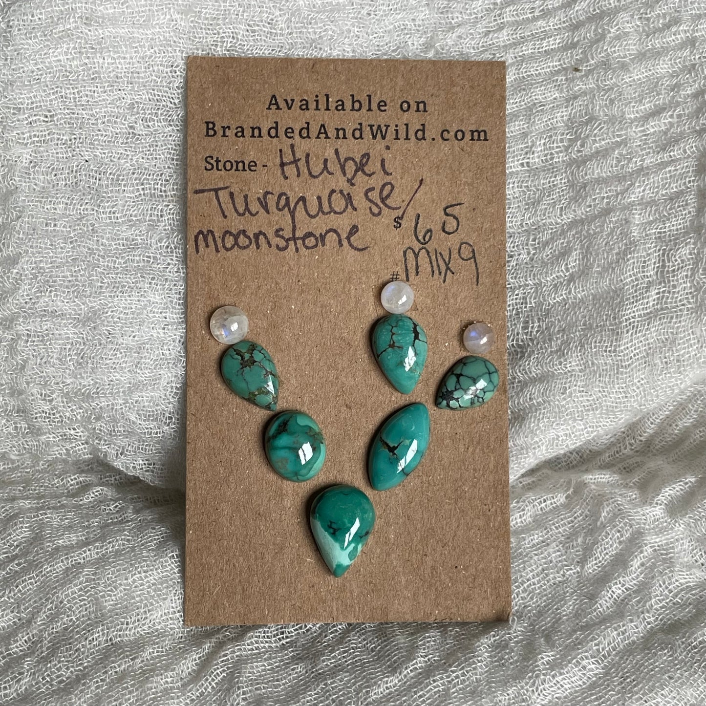 Mother of Pearl / Kingman Cabochon - MIX9