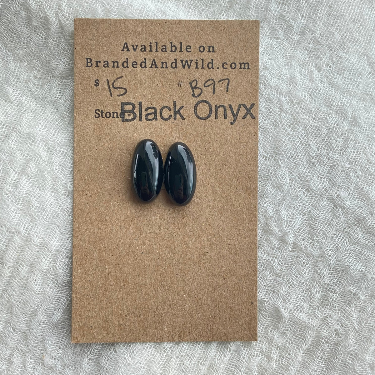 Black Onyx - Cabochon - B97