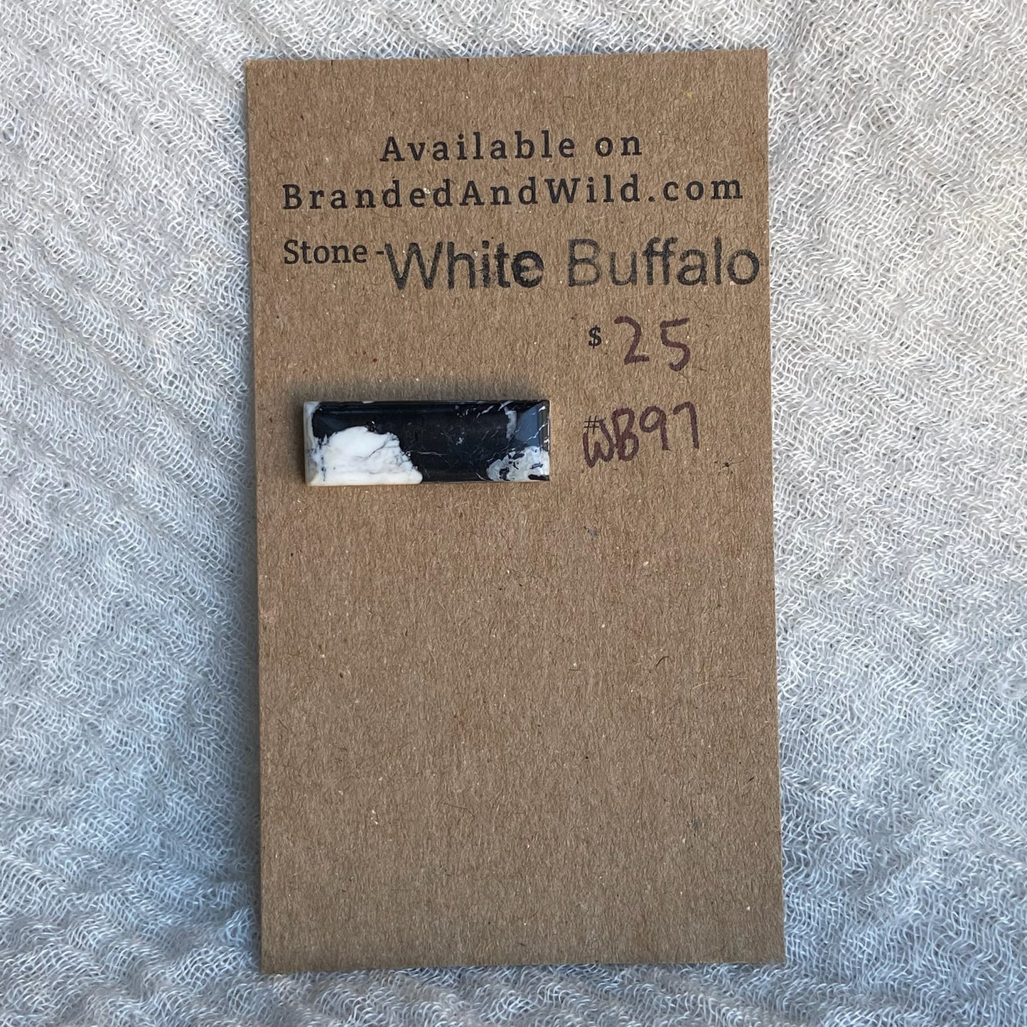 White Buffalo Cabochon - WB97