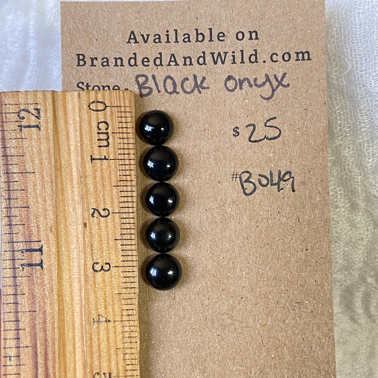 Black Onyx Cabochon - B049 C5CE8EBF-27B7-47E5-87FA-3940472968CB Brandedandwild.com