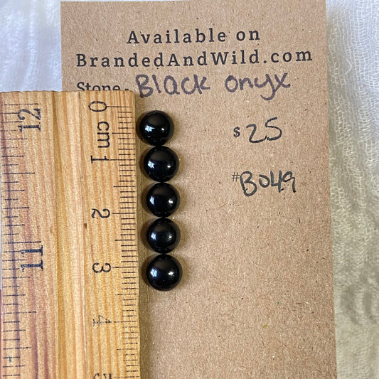 Black Onyx Cabochon - B049 C5CE8EBF-27B7-47E5-87FA-3940472968CB Brandedandwild.com