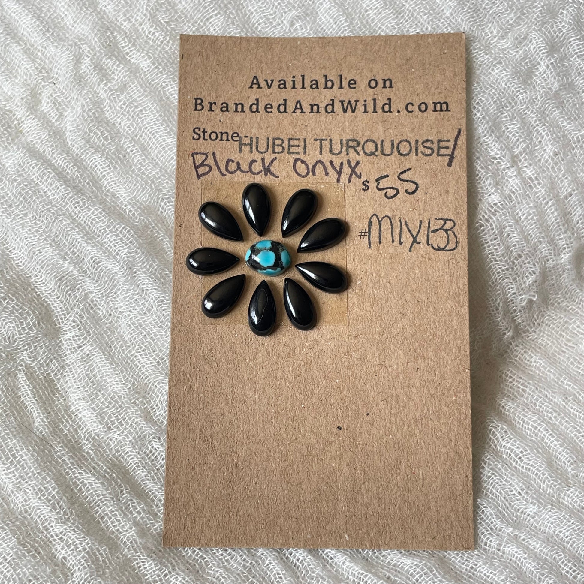 Hubei / Black Onyx Cabochon - Mix133 C61E9C9A-AC9A-4049-8148-54AB8746DBBD Brandedandwild.com