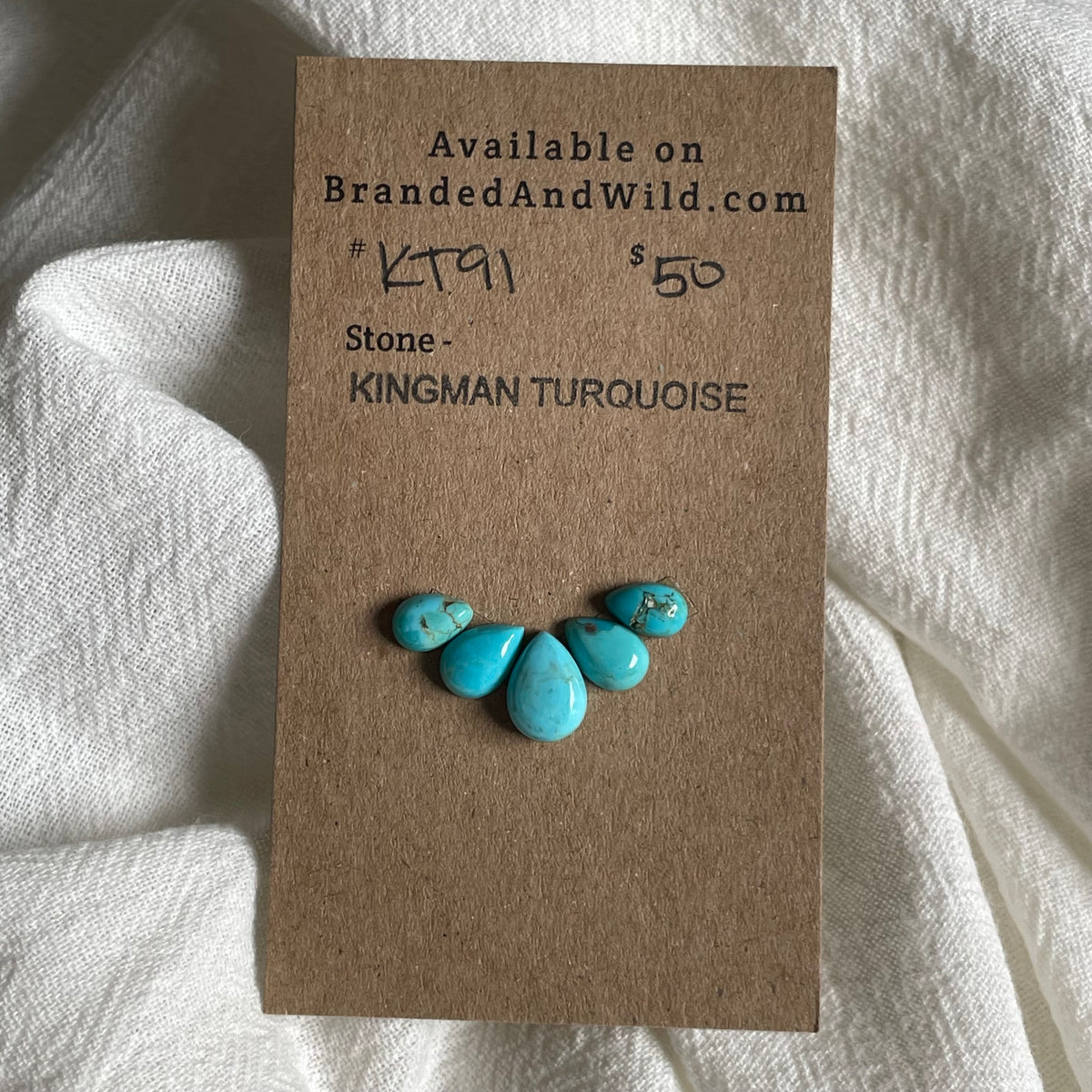 Kingman Turquoise Cabochon - KT91