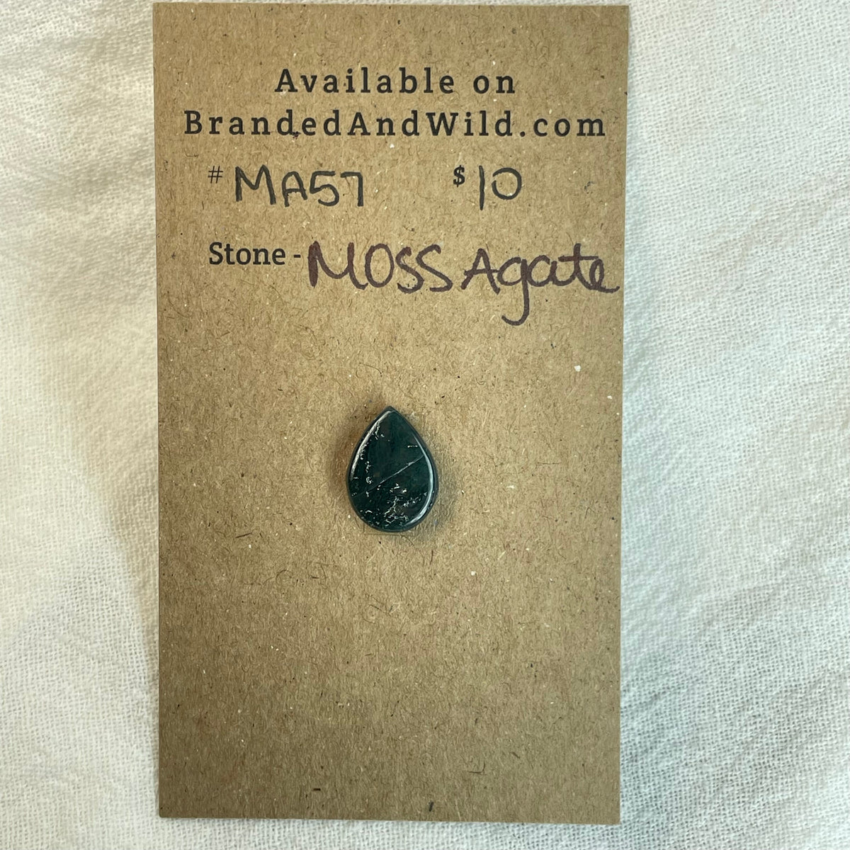 Moss Agate Cabochon - MA57 C6285A02-4671-4B3E-9333-75A47CF74026 Brandedandwild.com