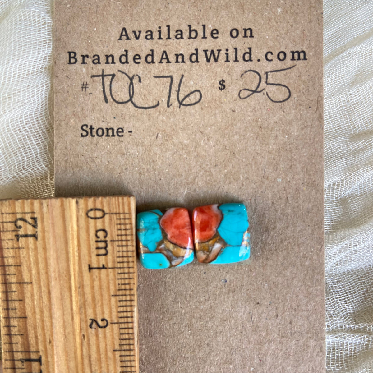 Turquoise, Oyster Shell, Copper Cabochon - TOC76 C6420F13-4F77-400A-8AD7-E10DE83F6CB0 Brandedandwild.com