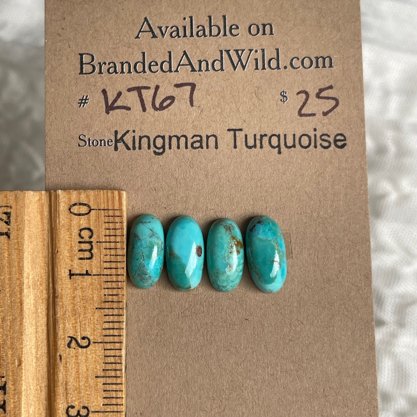 Kingman Turquoise Cabochon - KT67 C65240BE-CC8C-49BF-BC0A-D1D856BC15ED Brandedandwild.com