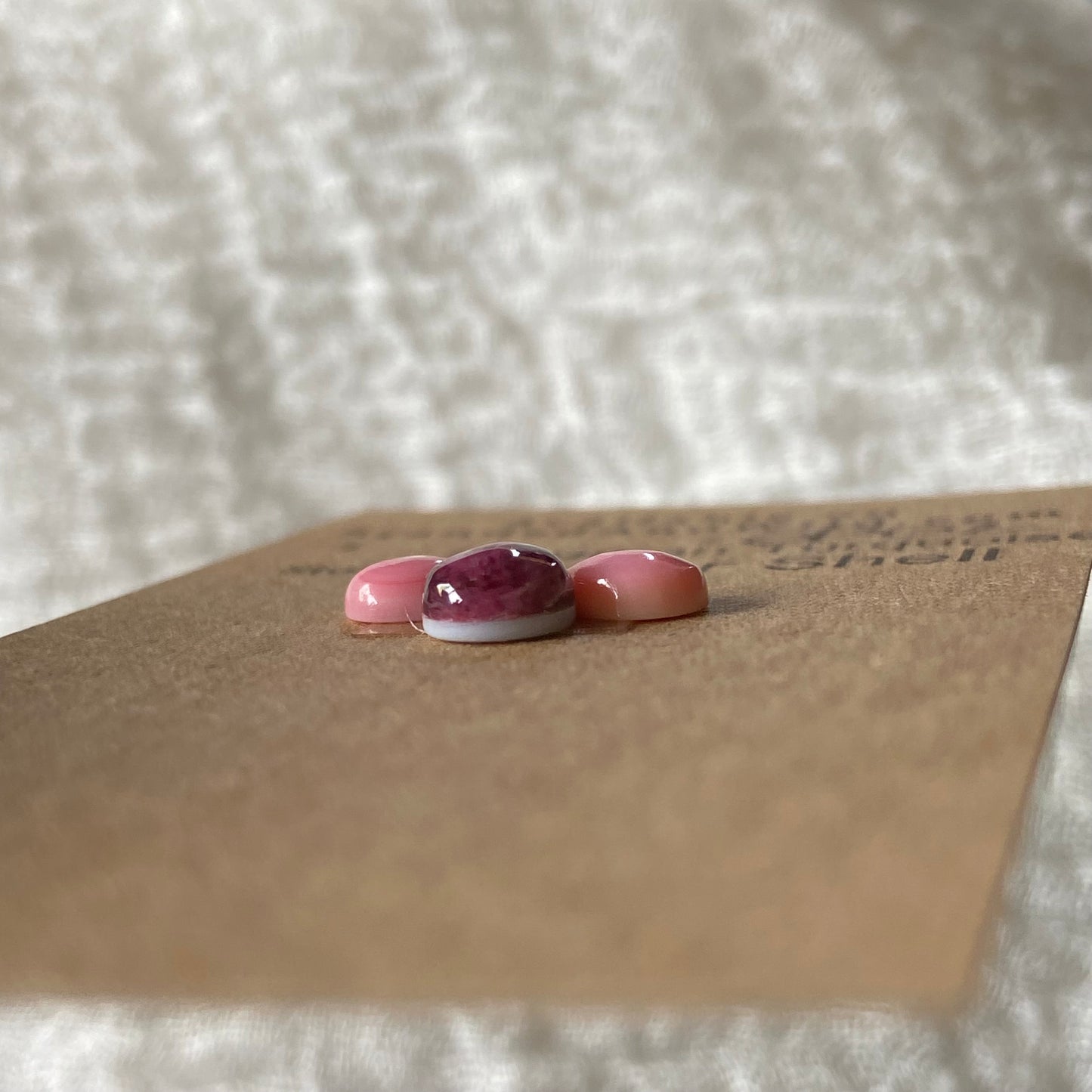 Pink Conch / Oyster Shell Cabochon - OP02