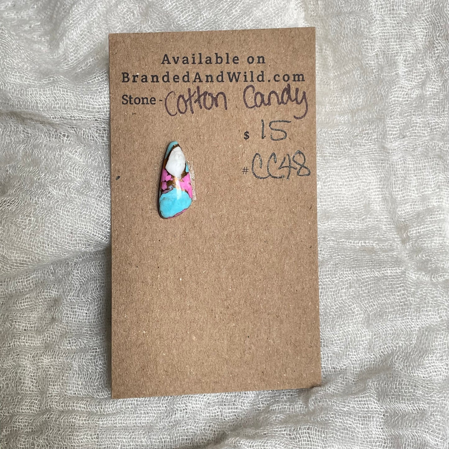 Cotton Candy Cabochon - CC48 C66AA07F-83CE-4C38-B4E1-AED39EBB20AE Brandedandwild.com
