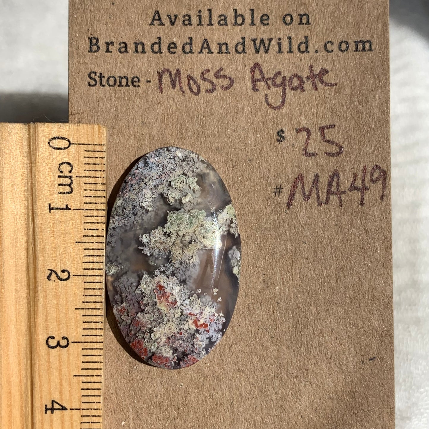 Moss Agate Cabochon- MA49
