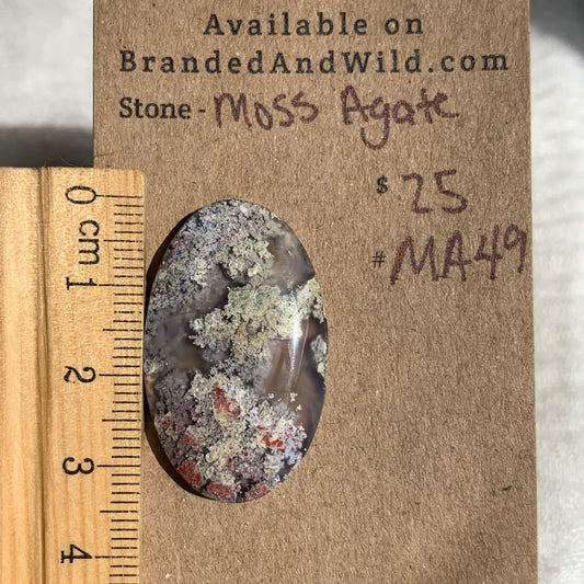 Moss Agate Cabochon- MA49