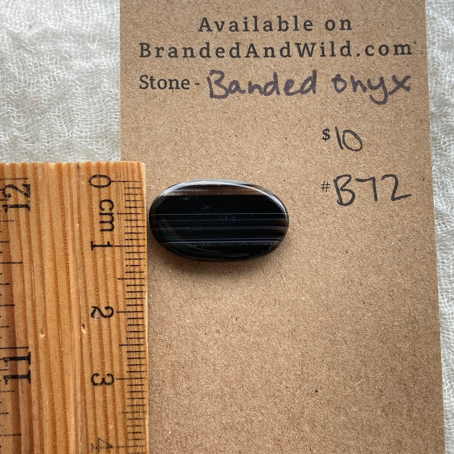 Banded Onyx - Cabochon - B72