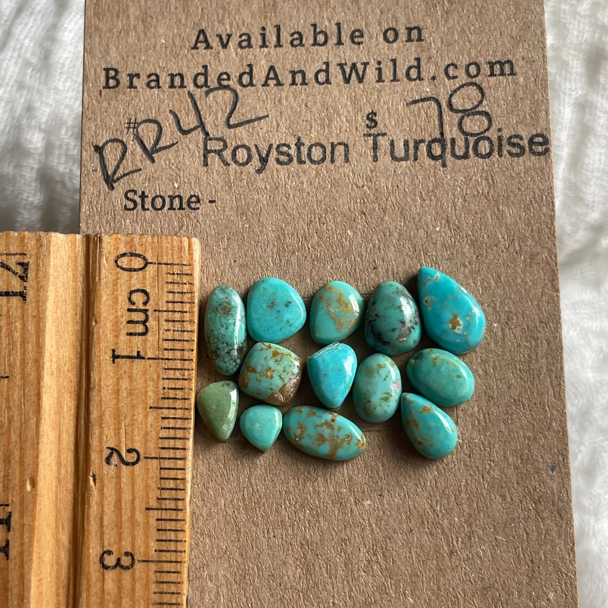 Royston Turquoise Cabochon - RR42 C6A1FFDB-E258-4035-9B20-E7761F923689 Brandedandwild.com