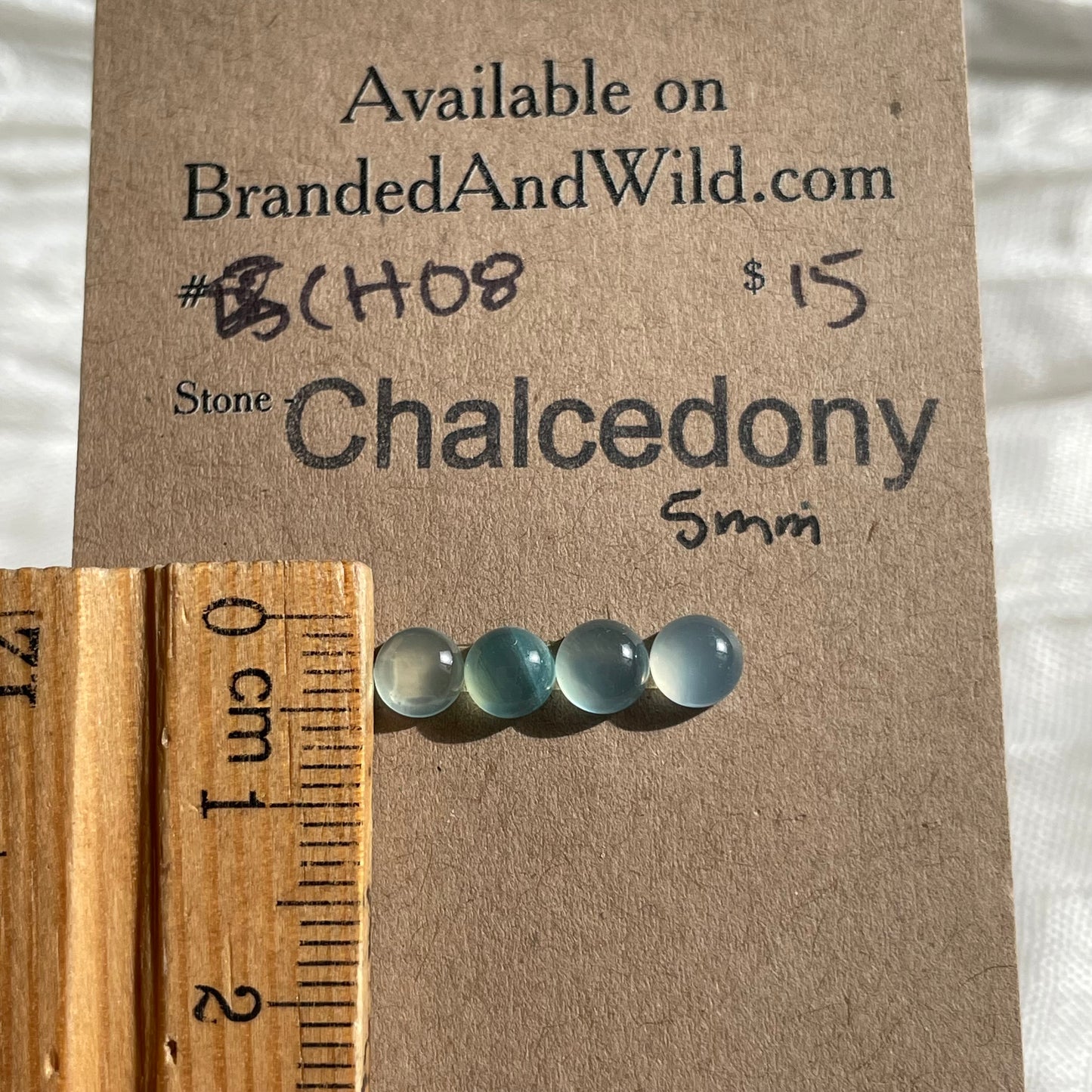 Chalcedony Cabochon - CH08 C6C158CA-6D05-400A-A4F2-20845894255C Brandedandwild.com