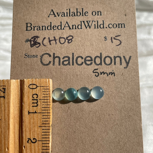 Chalcedony Cabochon - CH08 C6C158CA-6D05-400A-A4F2-20845894255C Brandedandwild.com