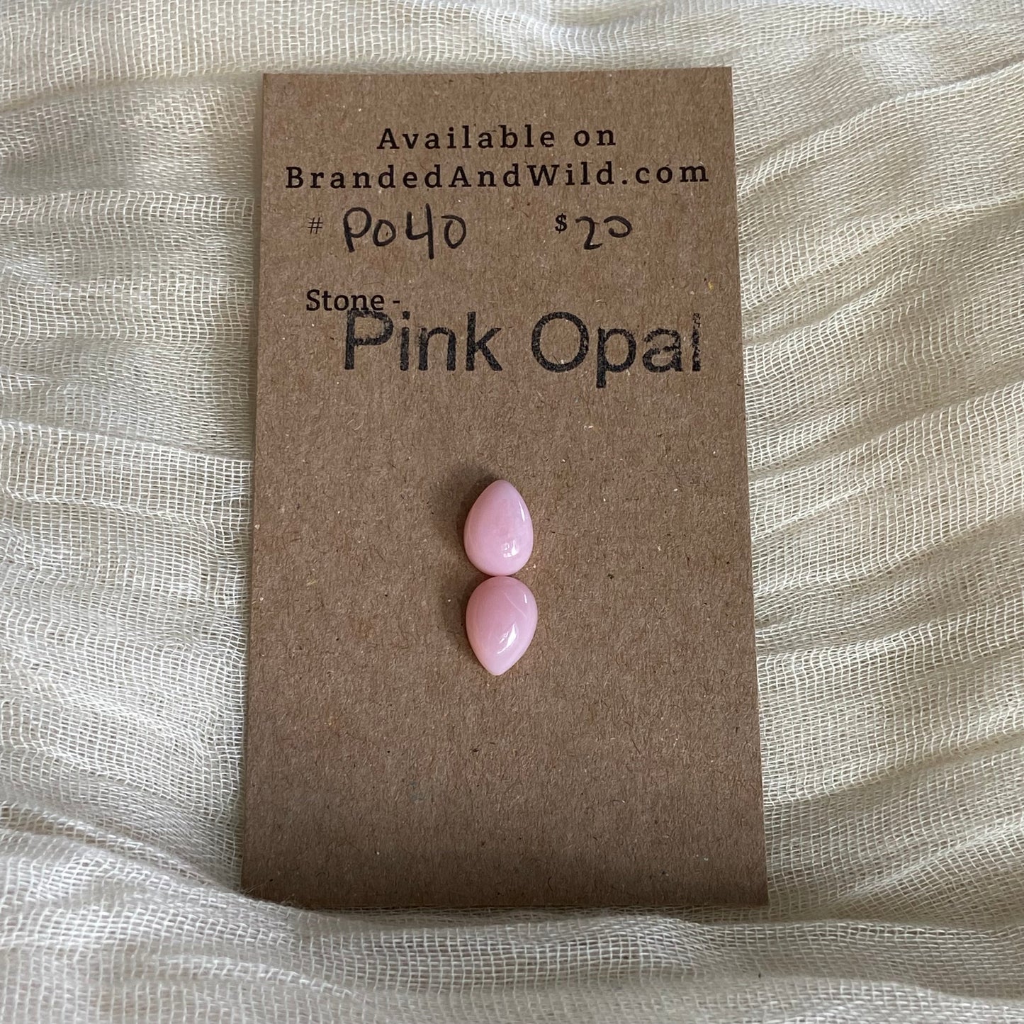 Pink Opal Cabochon - P040