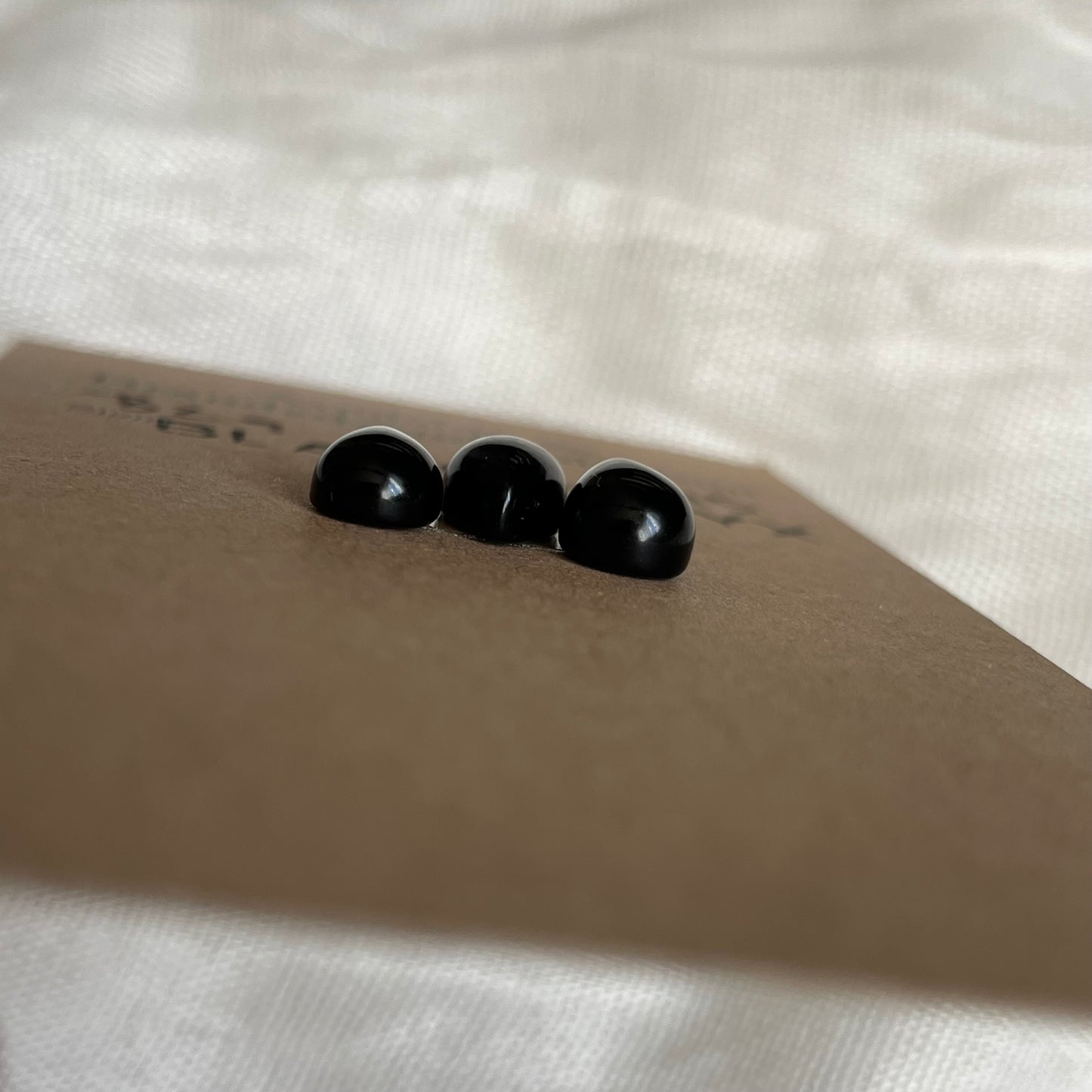 Black Onyx - Cabochon - B29 C6EC0C58-AF53-45D2-9514-F86D54E138D1 Brandedandwild.com