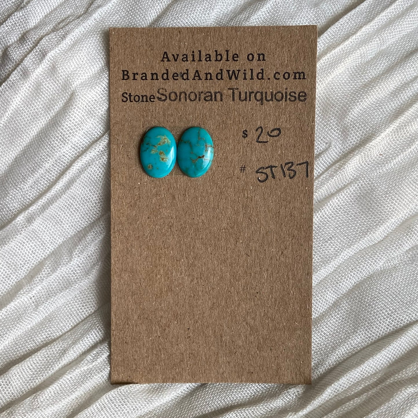Sonoran Turquoise Cabochon - ST137 C6F92C53-78FD-442B-9830-9139E07D0192 Brandedandwild.com