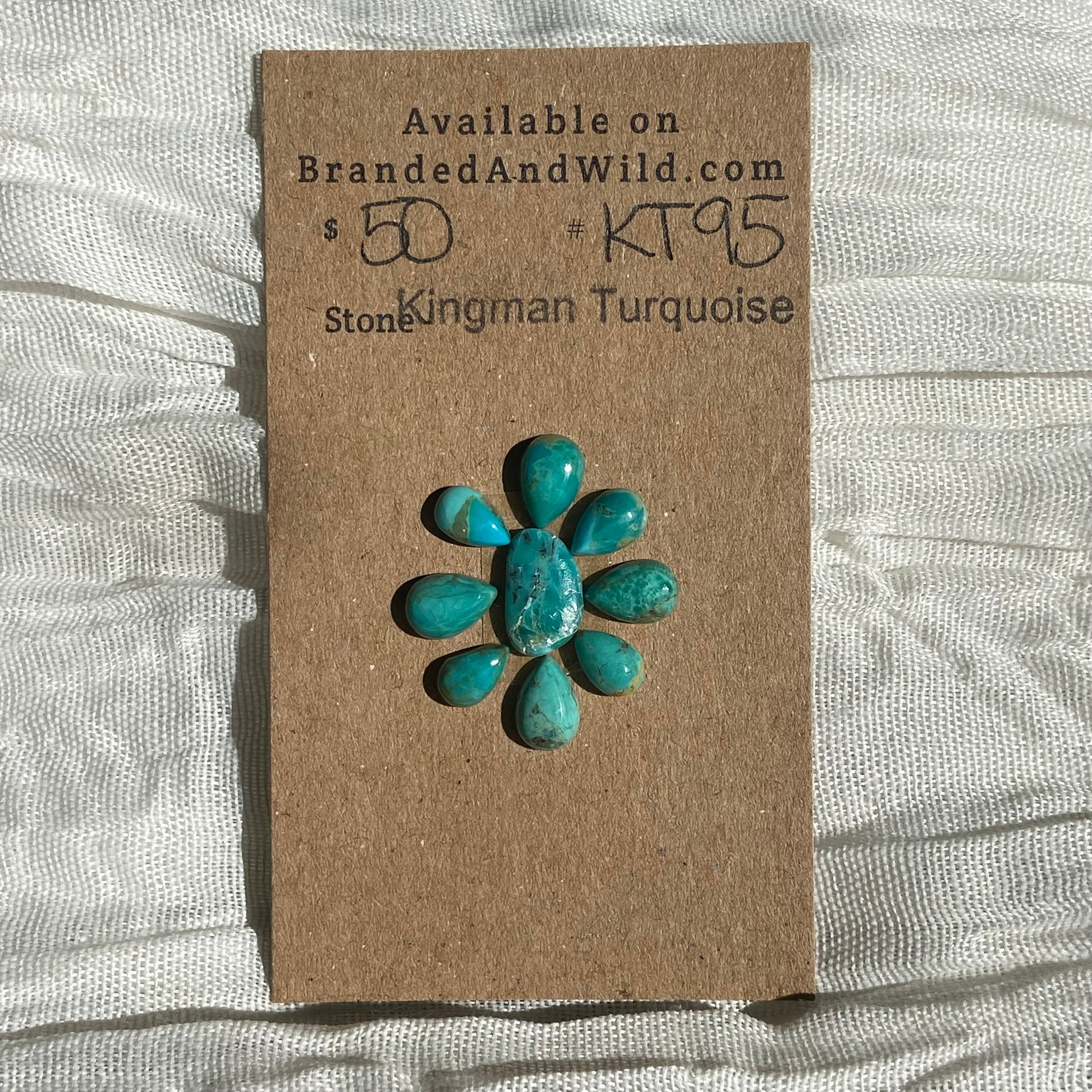 Kingman Turquoise Cabochon - KT95 C70CC426-5A0C-4294-B8D1-C1BBCECE217A Brandedandwild.com