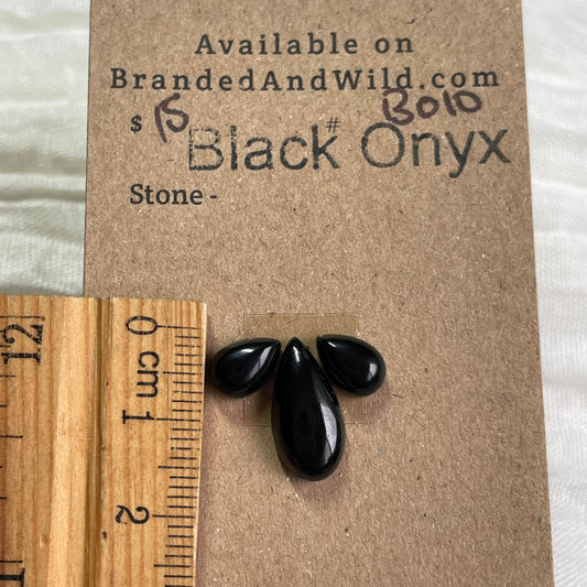 Black Onyx - Cabochon - BO10 C7109153-8C4D-44ED-BFD1-4F8FCC22EF74 Brandedandwild.com