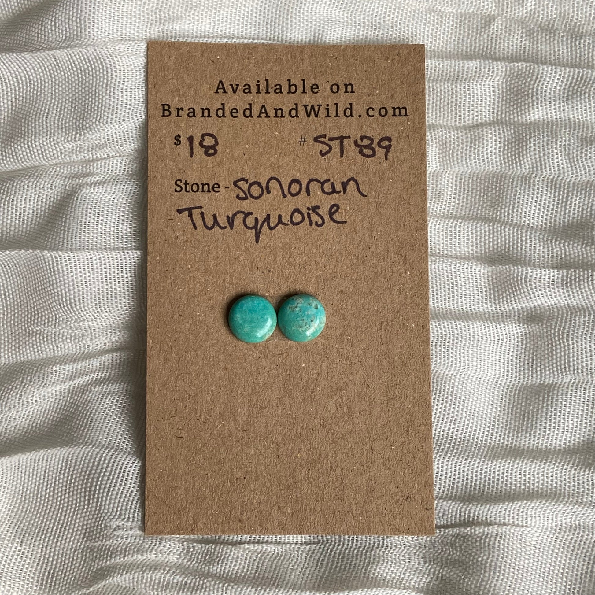 Sonoran Turquoise Cabochon - ST89 C72424D6-4E4B-4194-873E-1C9A6870B03B Brandedandwild.com