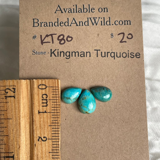 Kingman Turquoise Cabochon - KT80 C740DC02-BCD2-403D-9E4A-CC762B69F3BC Brandedandwild.com