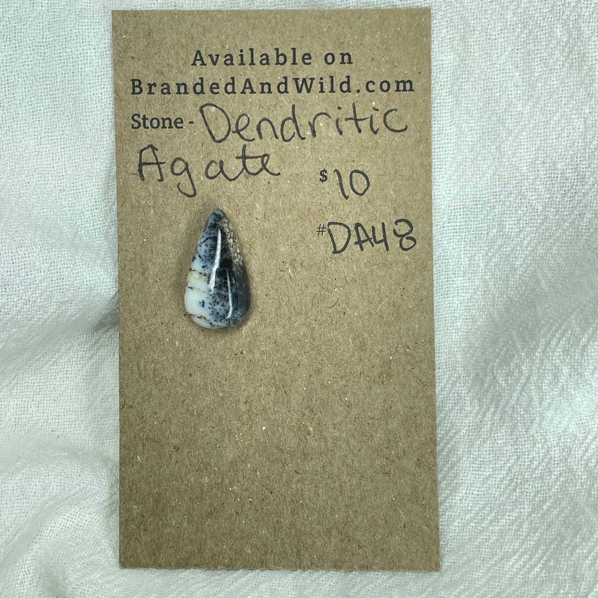 Dendritic Agate Cabochon - DA48 C74A1A87-4AB2-4484-BAA6-12E1FB4FA231 Brandedandwild.com