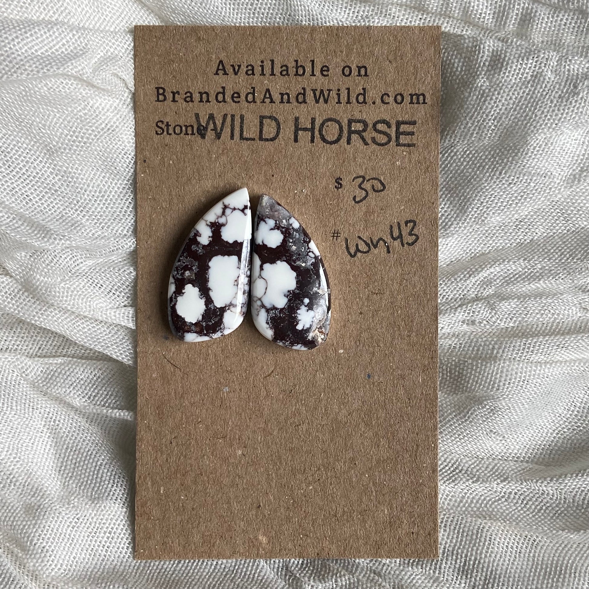 Wild Horse Cabochon - WH43 C74C819C-6E21-4BDE-AD15-6751DAE39F0A Brandedandwild.com