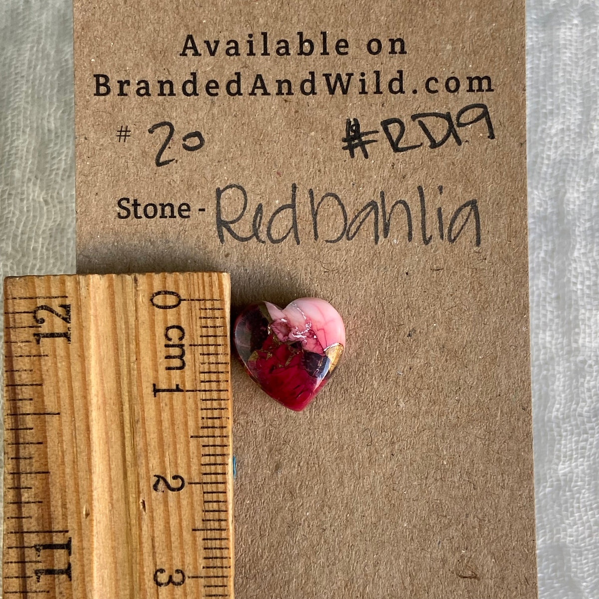 Red Dahlia Cabochon - RD19