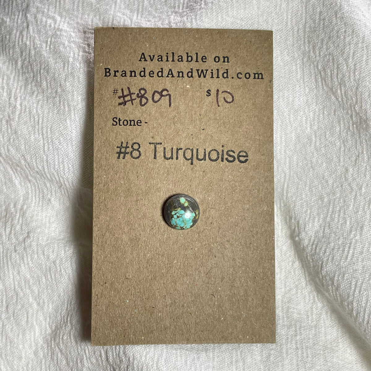 #8 Turquoise Cabochon - #809 C7562304-2B50-42FF-B2DF-8E74281B0B94 Brandedandwild.com