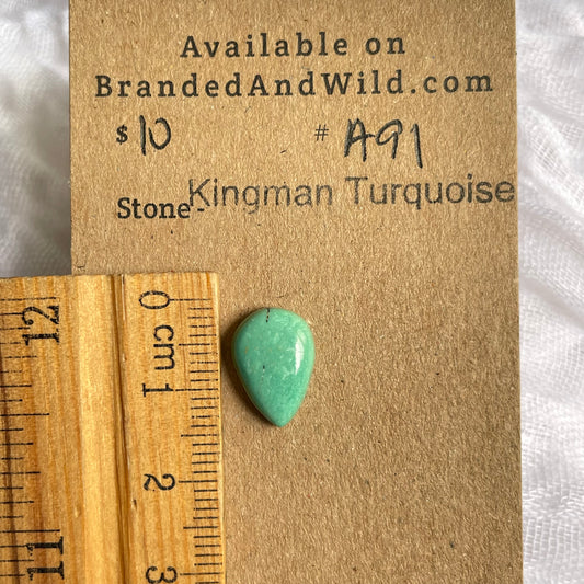 Kingman Turquoise Cabochon - KT91 C796AC71-8FE7-4BDE-9D8C-6F023196831C Brandedandwild.com