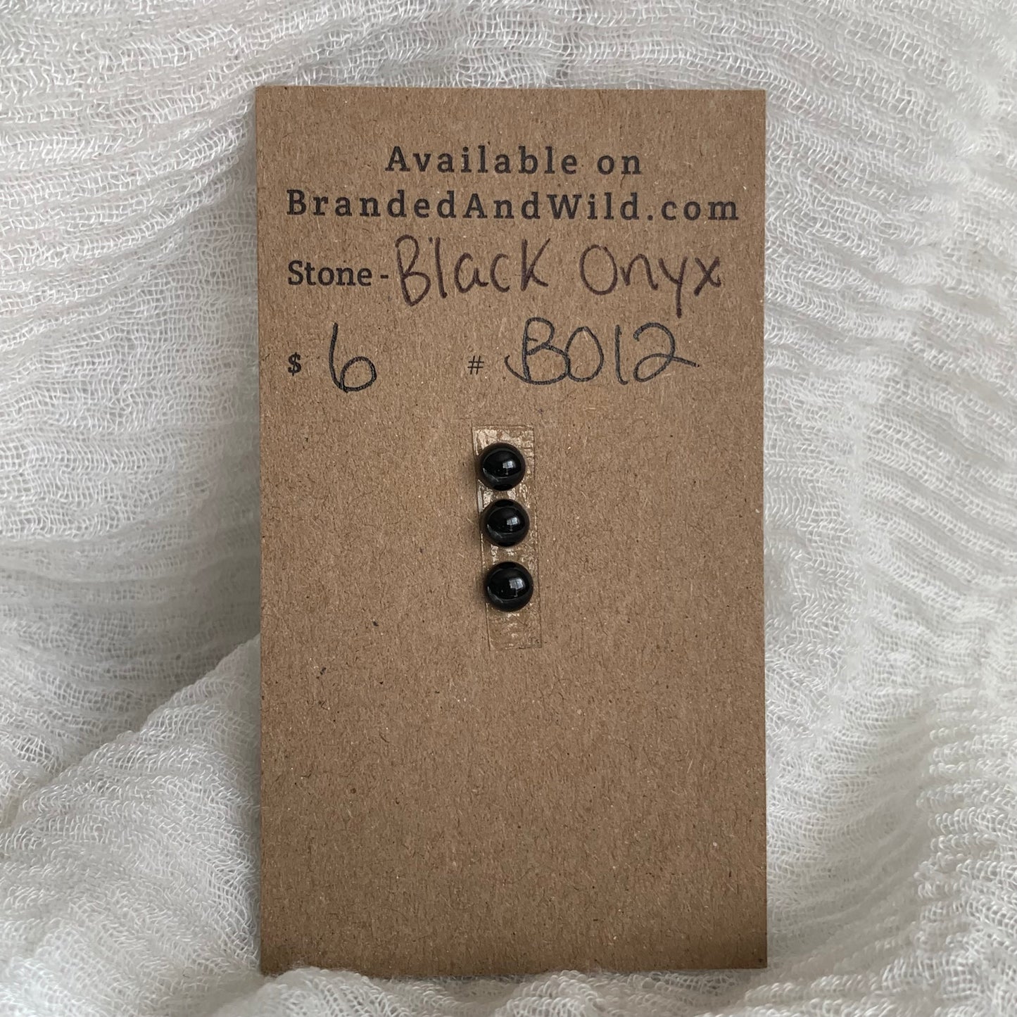 Black Onyx Cabochon - BO12