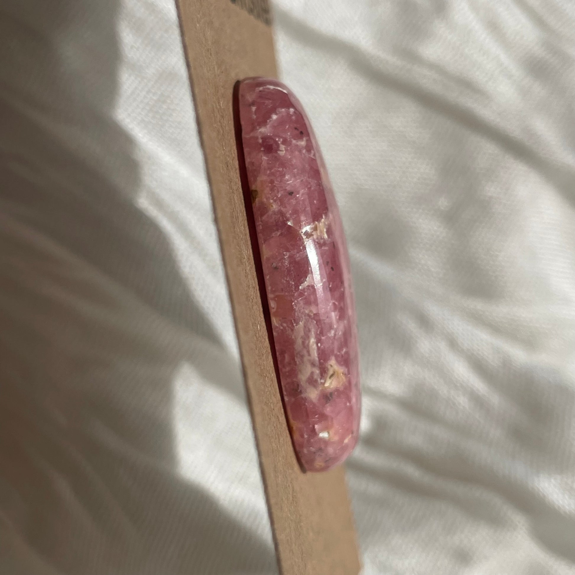 Rhodochrosite Cabochon - R04 C7B466DB-B1AF-484A-9849-5EAE83DCB3C9 Brandedandwild.com
