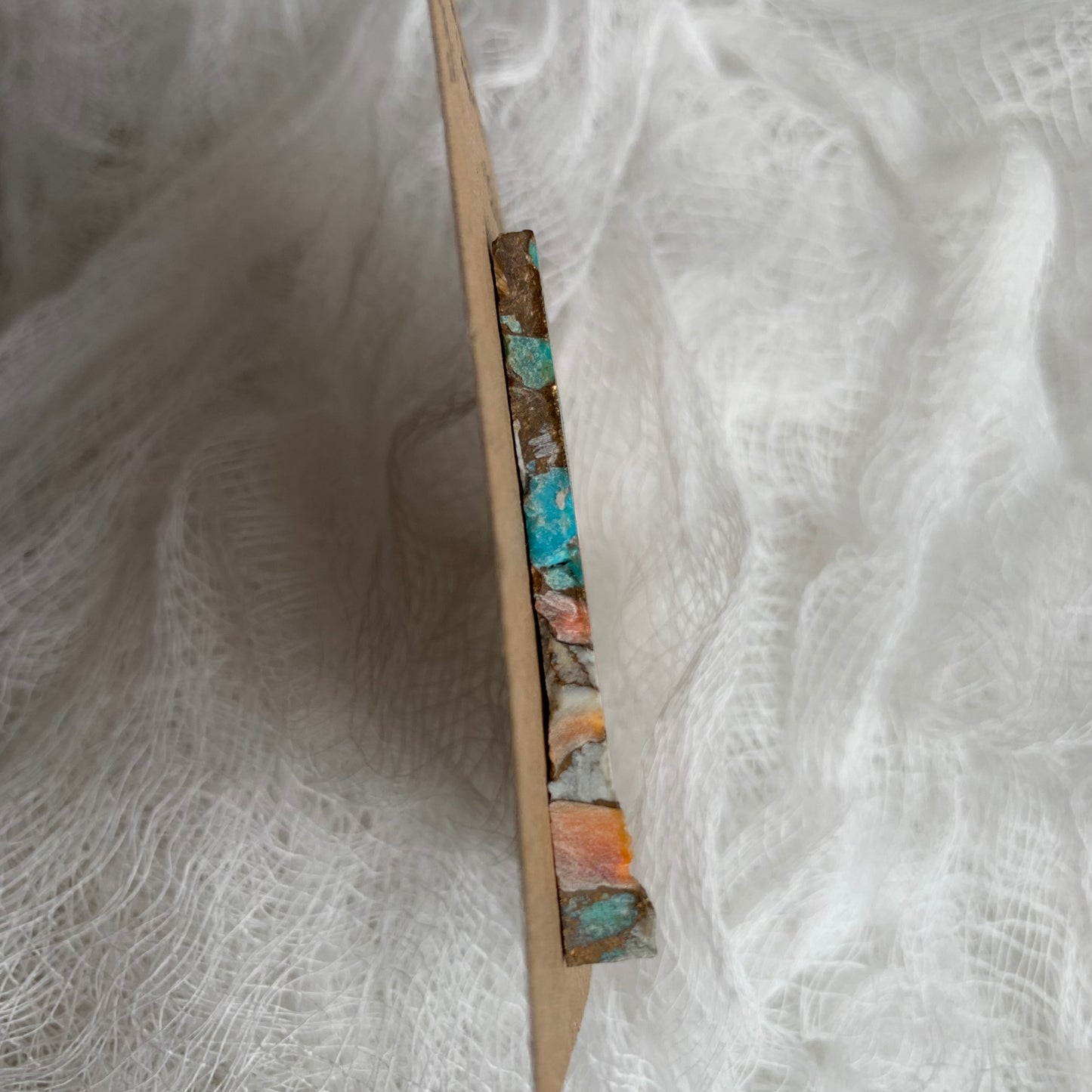 Turquoise Oyster Shell Copper Rough cabochon TOCR05
